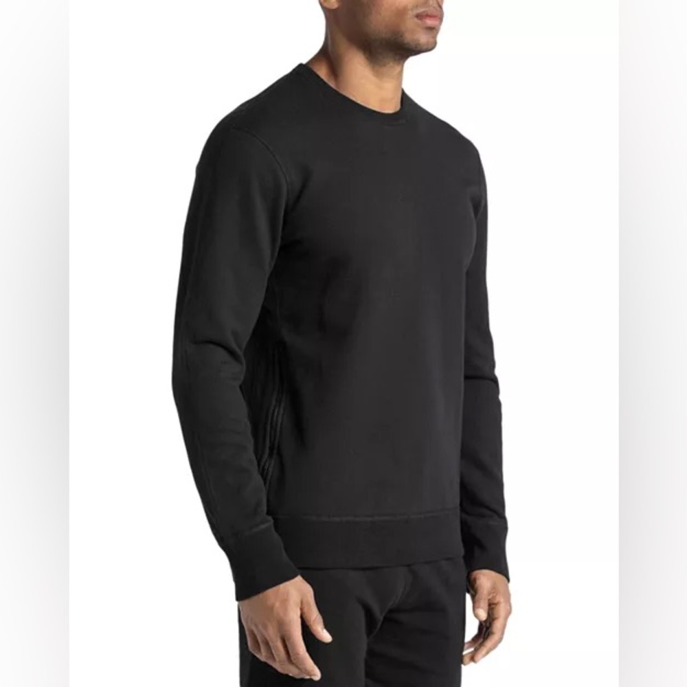Reigning Champ Men’s Side Zip Crewneck Sweater Sz L